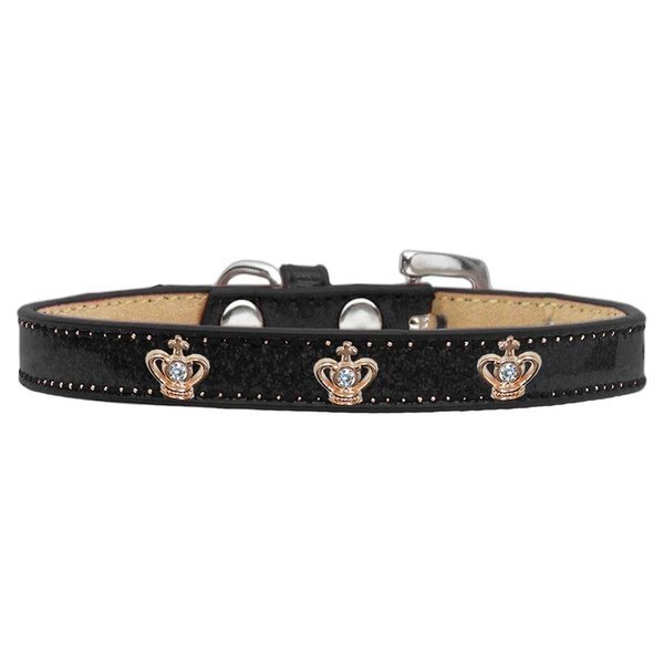 Gold Crown Widget Dog CollarBlack Ice Cream Size 18, Pet Pal, Mfr#: PE795022